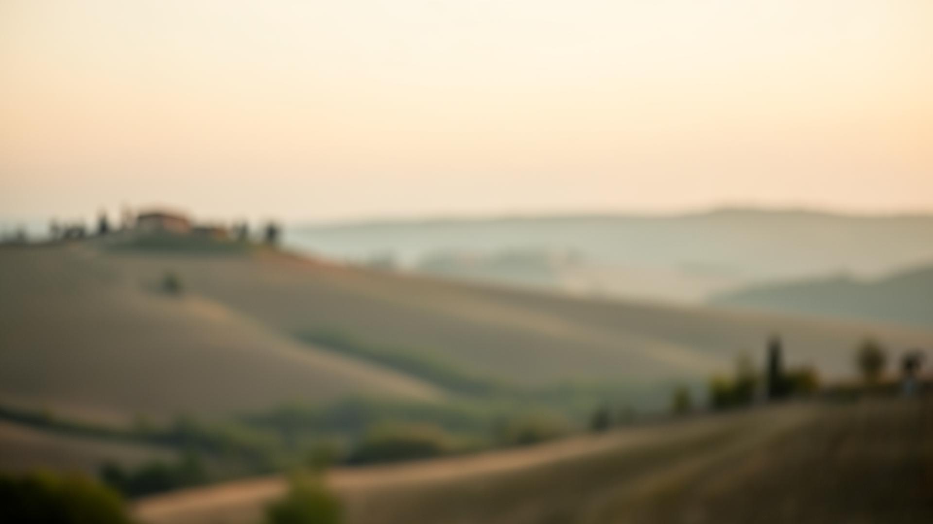 Paesaggio sfumato delle colline UNESCO
